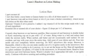 Laura's Lotion Recipes 2